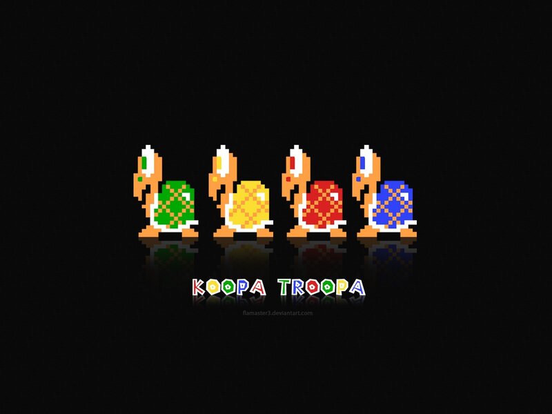 Koopa Troopas pixel art