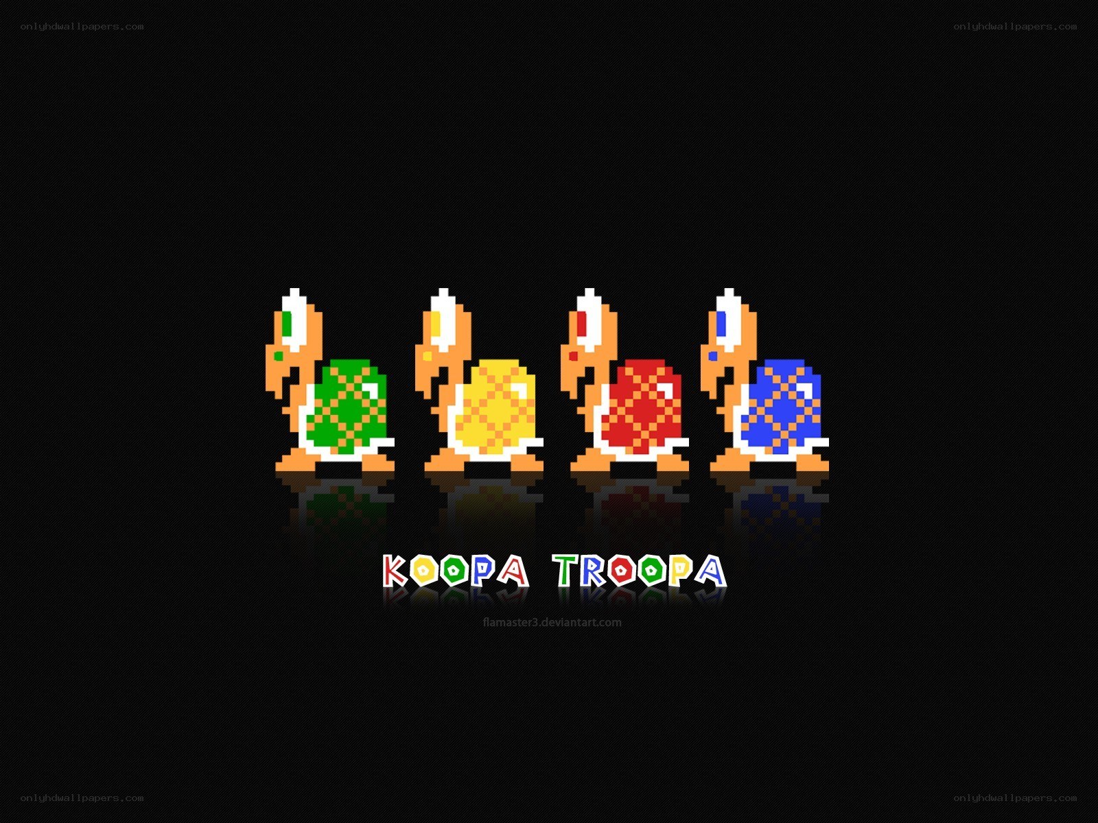 Koopa Troopas pixel art