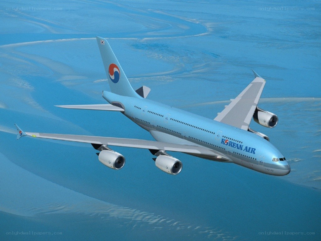 Korean Air A380 in flight