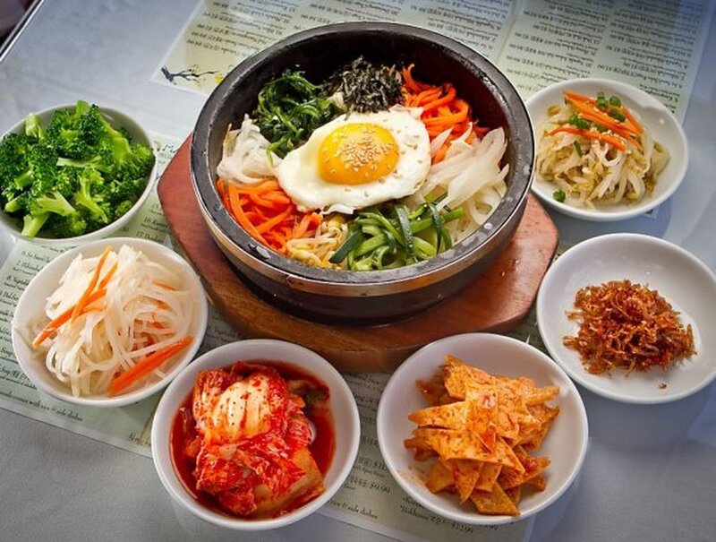 Korean Bibimbap Meal