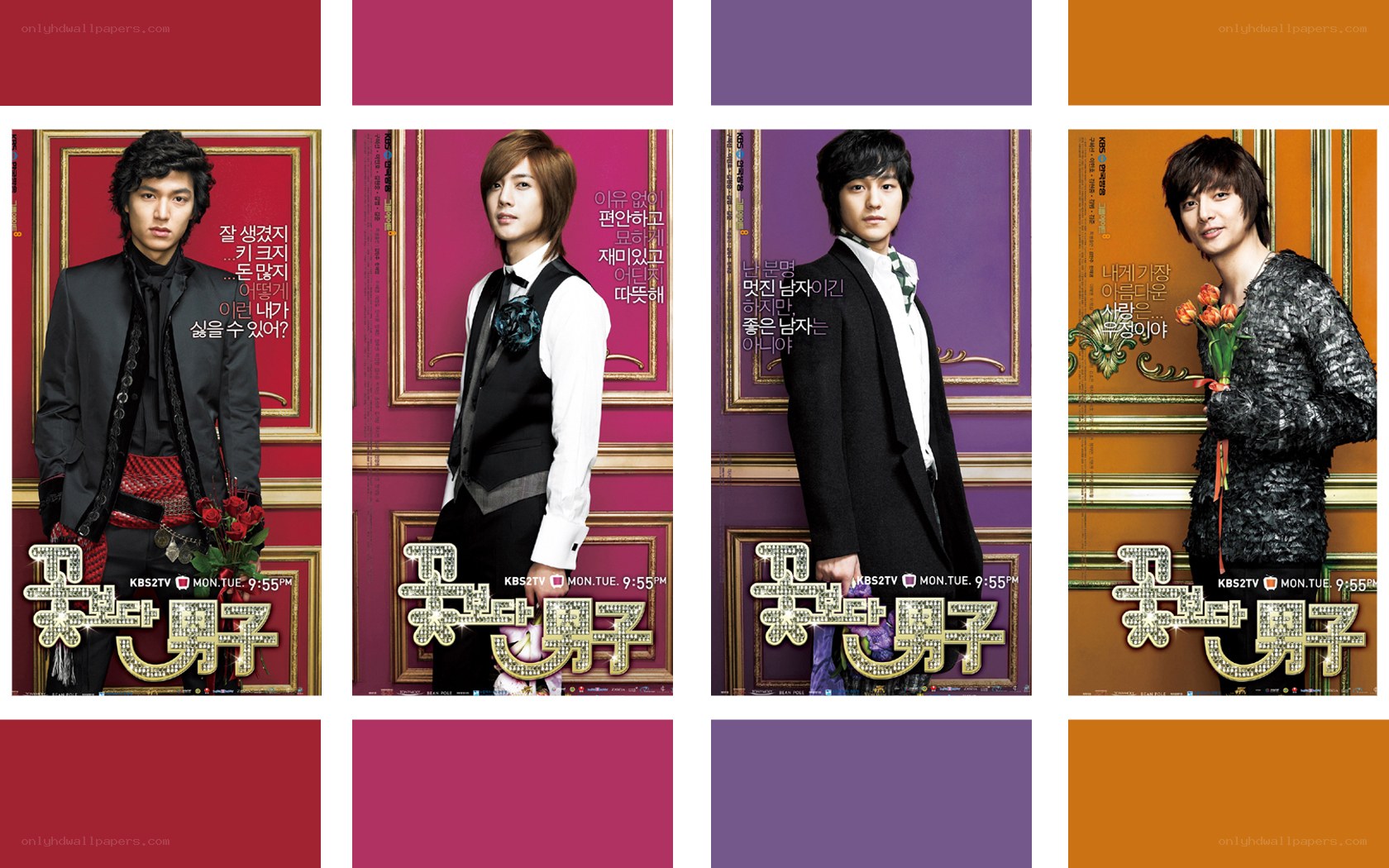Korean drama character posters