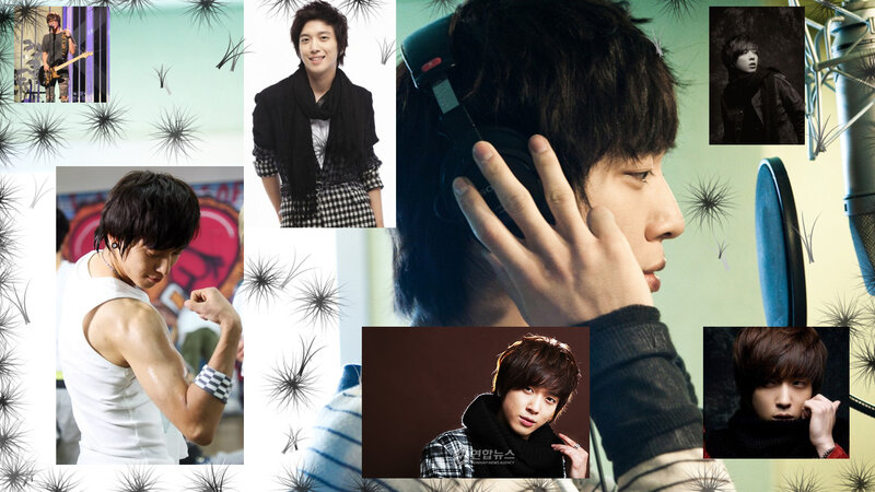 Korean pop artist collage