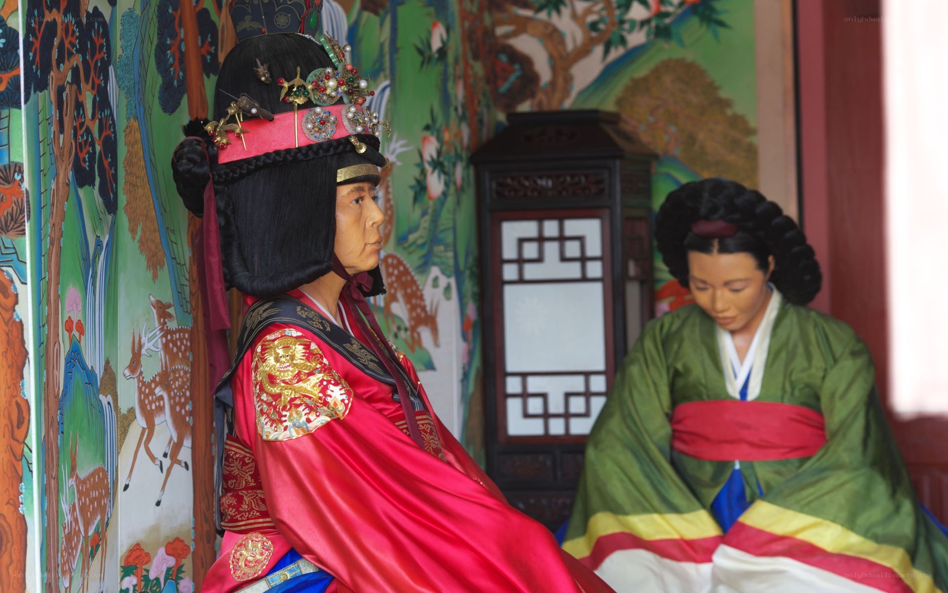 Korean royal court scene