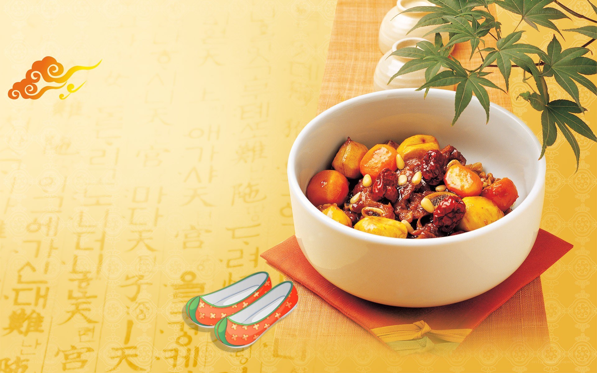 Korean stew with chestnuts