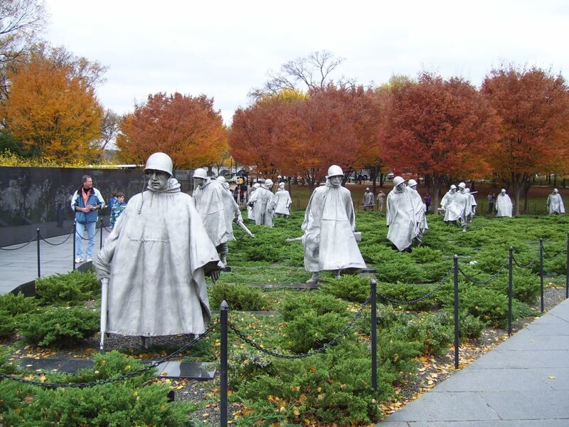 Korean War Memorial statues