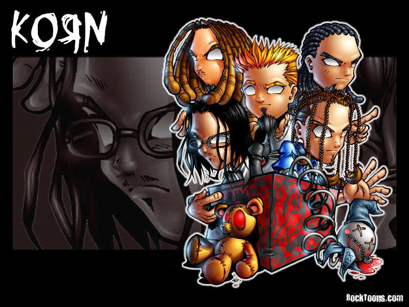 Korn band cartoon illustration