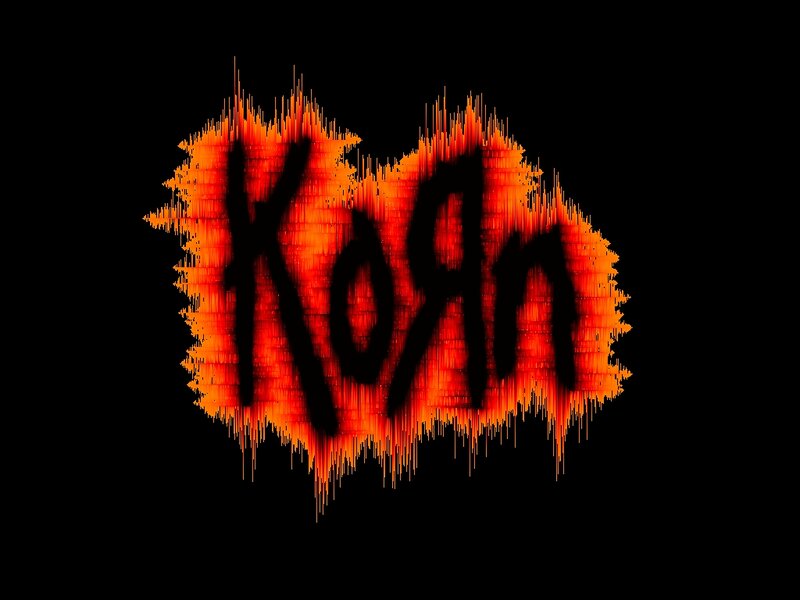 Korn Band Logo — Black, Intense