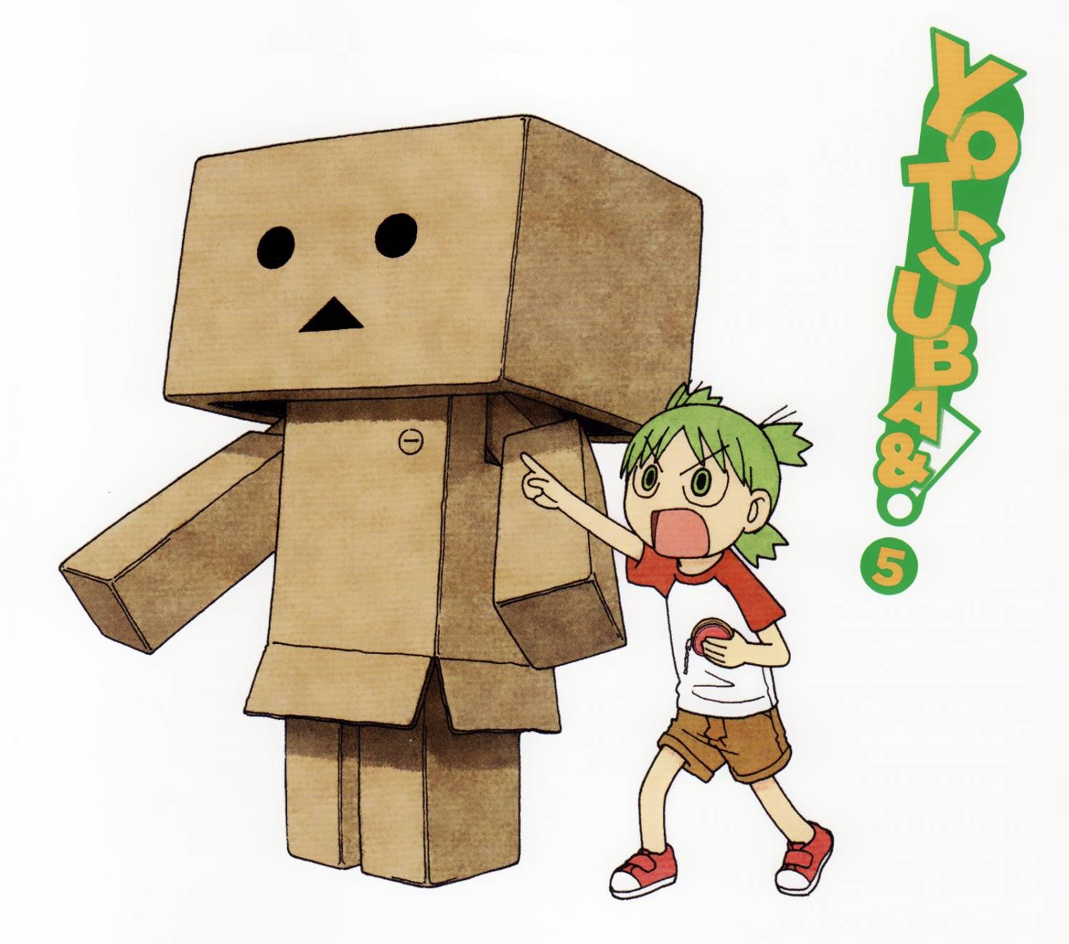 Kotsuba and the cardboard robot
