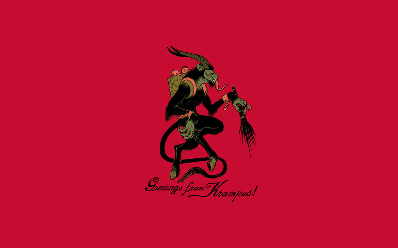 Krampus greeting card