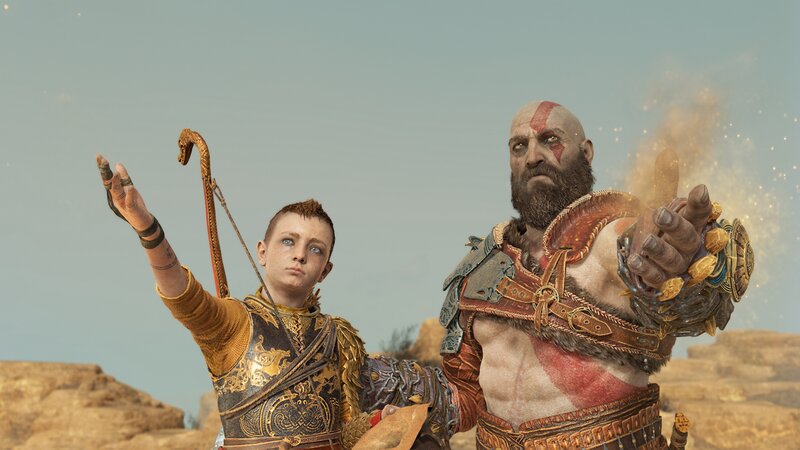 Kratos and Atreus — Brown, Dramatic