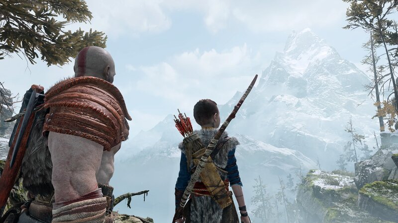 Kratos and Atreus — White