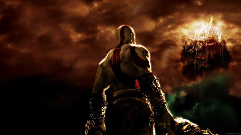 Kratos Facing Castle