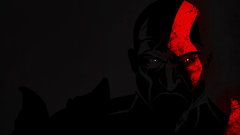 Kratos with Red Tattoo