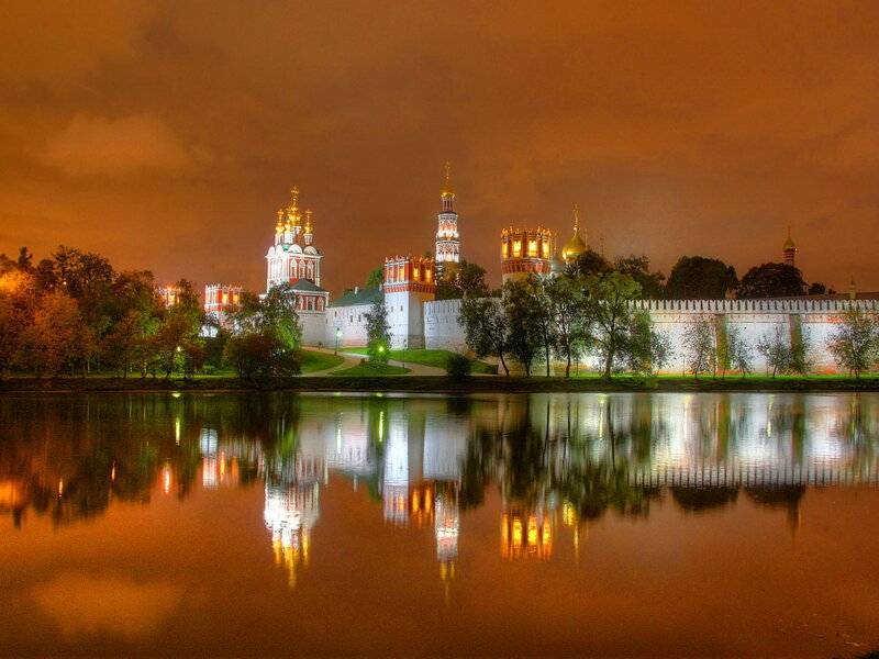 Kremlin at Night — Orange
