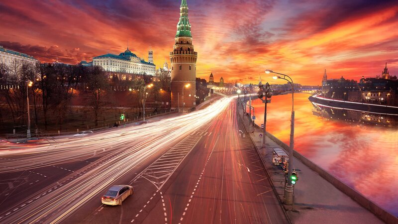 Kremlin Tower at Sunset