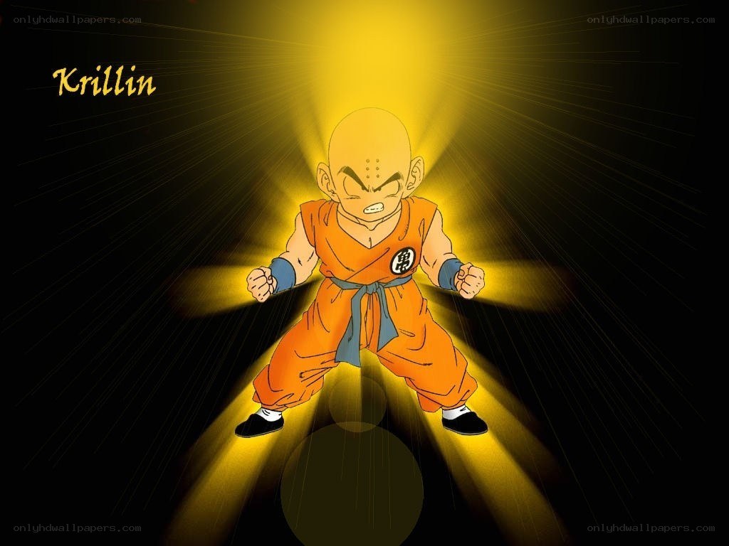 Krillin in a fighting stance