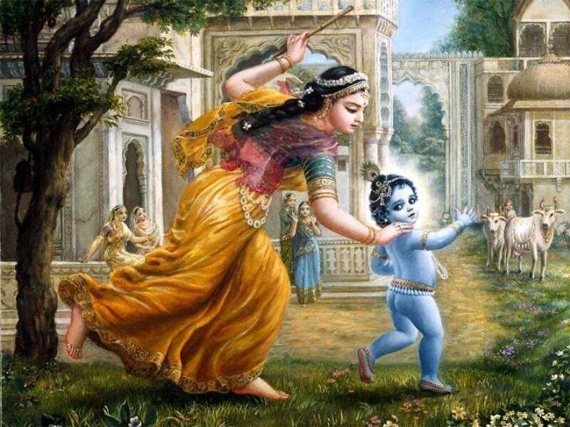 Krishna and a Woman
