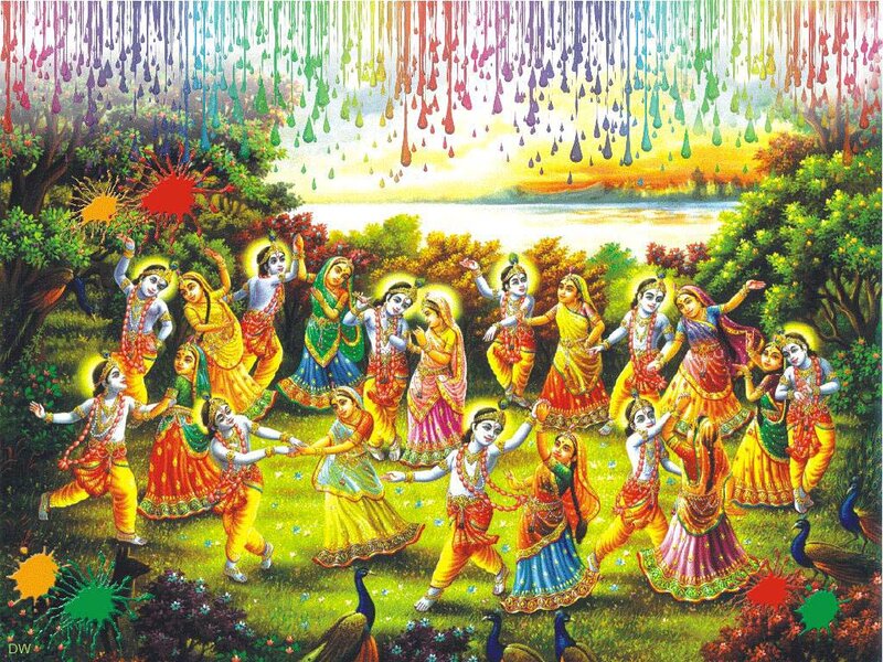 Krishna and Gopis Dancing