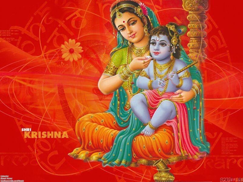Krishna and Mother