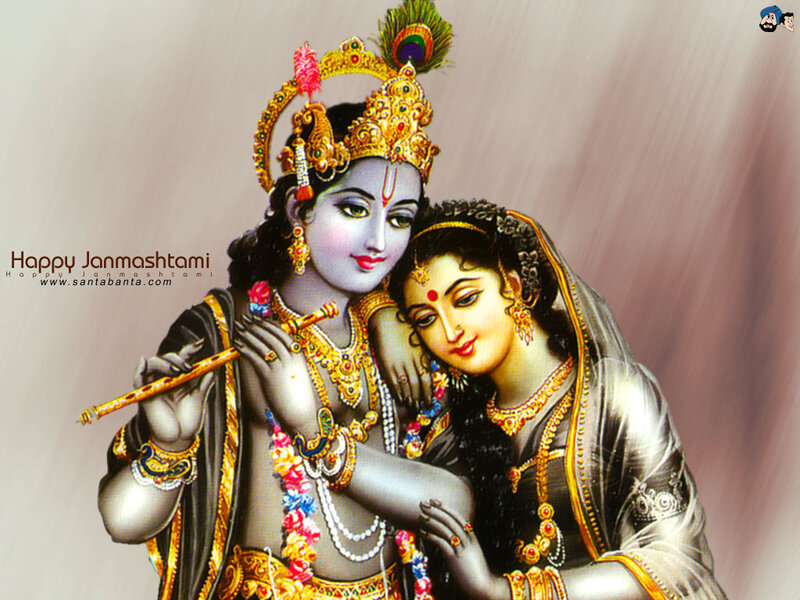 Krishna and Radha on Janmashtami
