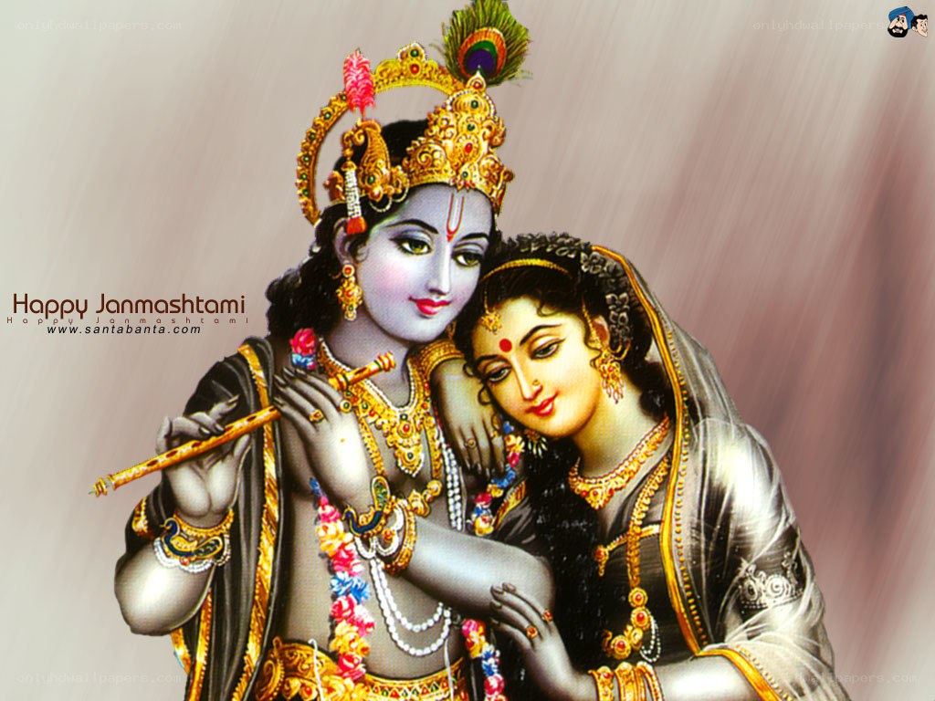 Krishna and Radha on Janmashtami
