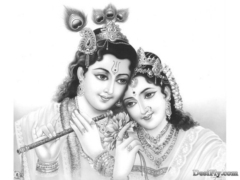 Krishna and Radha portrait