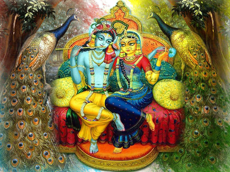Krishna and Radha Seated
