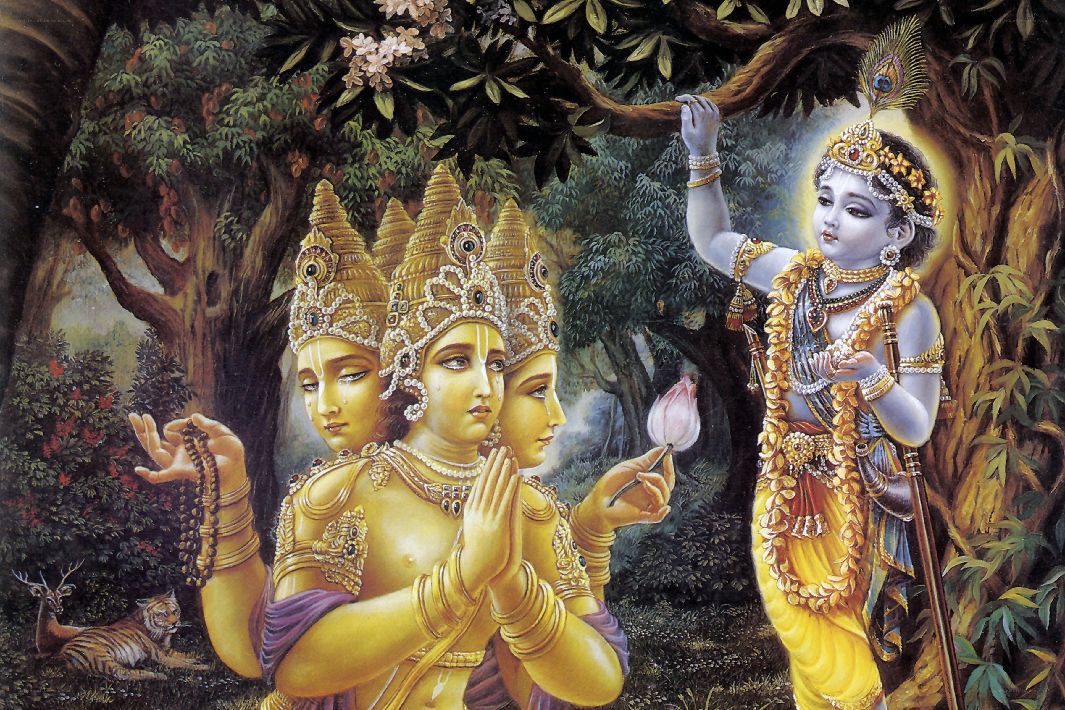 Krishna and the Trimurti