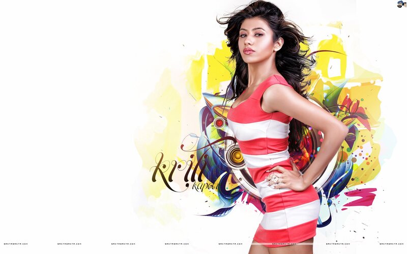 Krishna in red and white dress