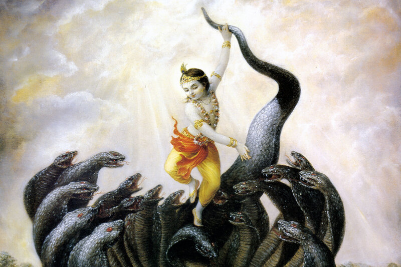 Krishna Subdues the Serpent