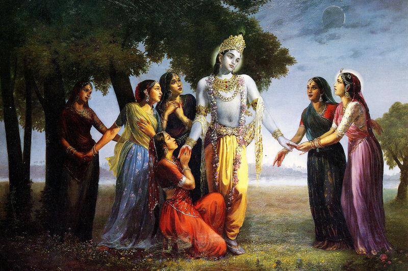 Krishna with gopis