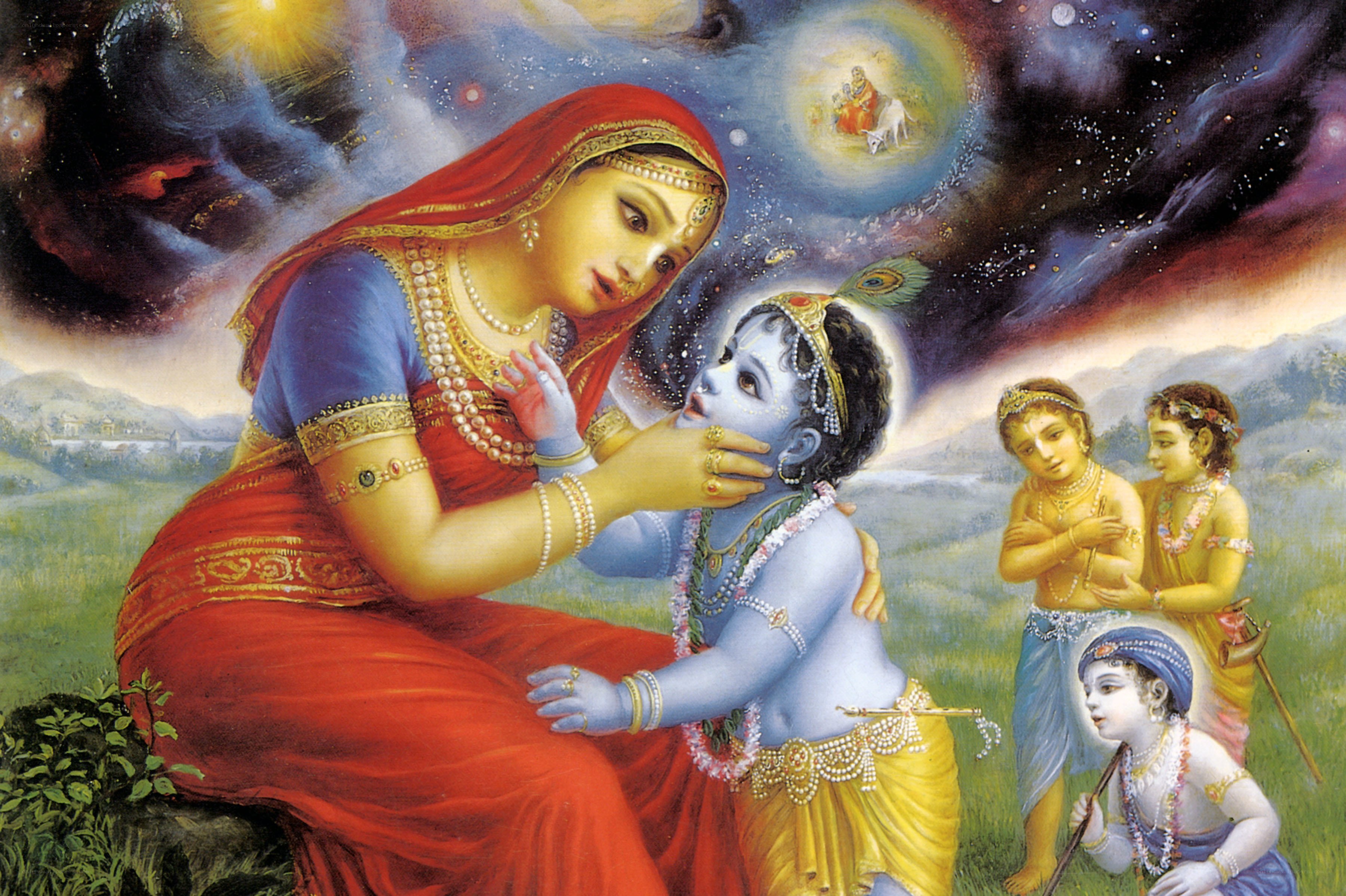 Krishna with his mother