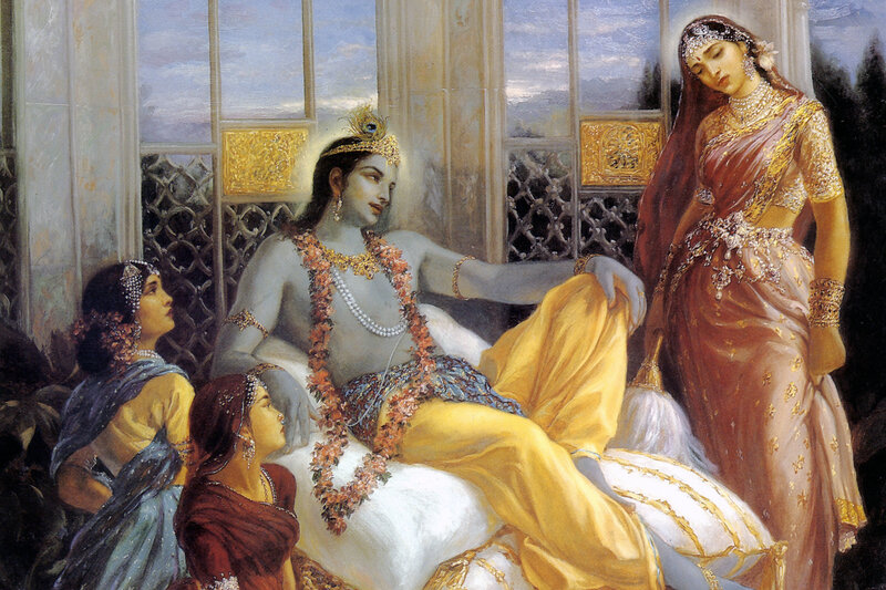 Krishna with his wives