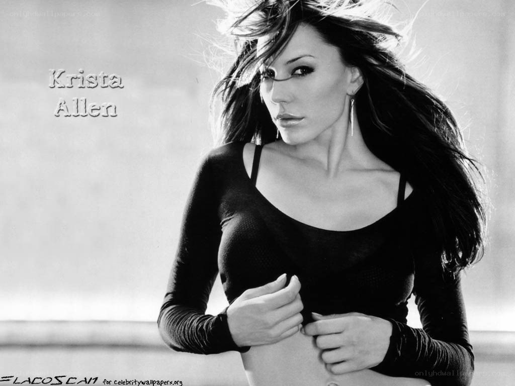 Krista Allen in black top