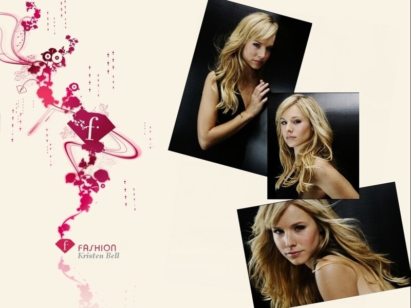 Kristen Bell fashion collage