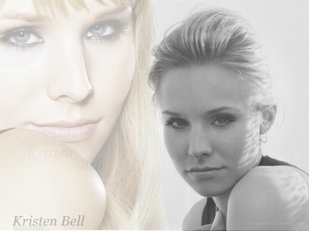 Kristen Bell portrait collage