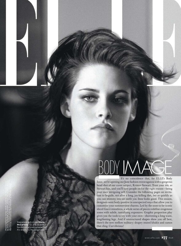 Kristen Stewart on Elle cover