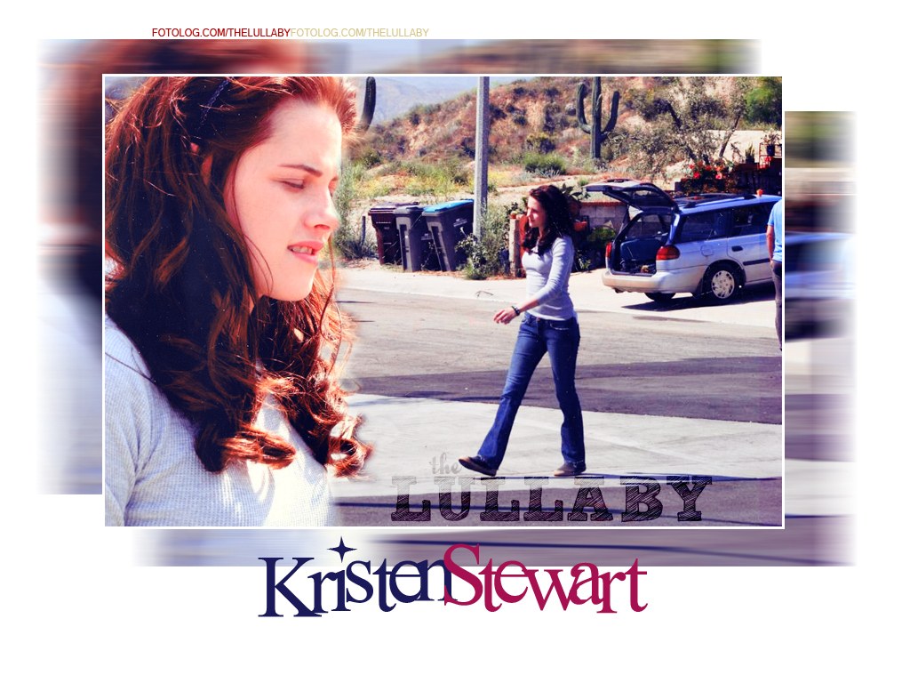 Kristen Stewart on set