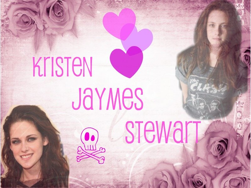Kristen Stewart Portrait — Pink
