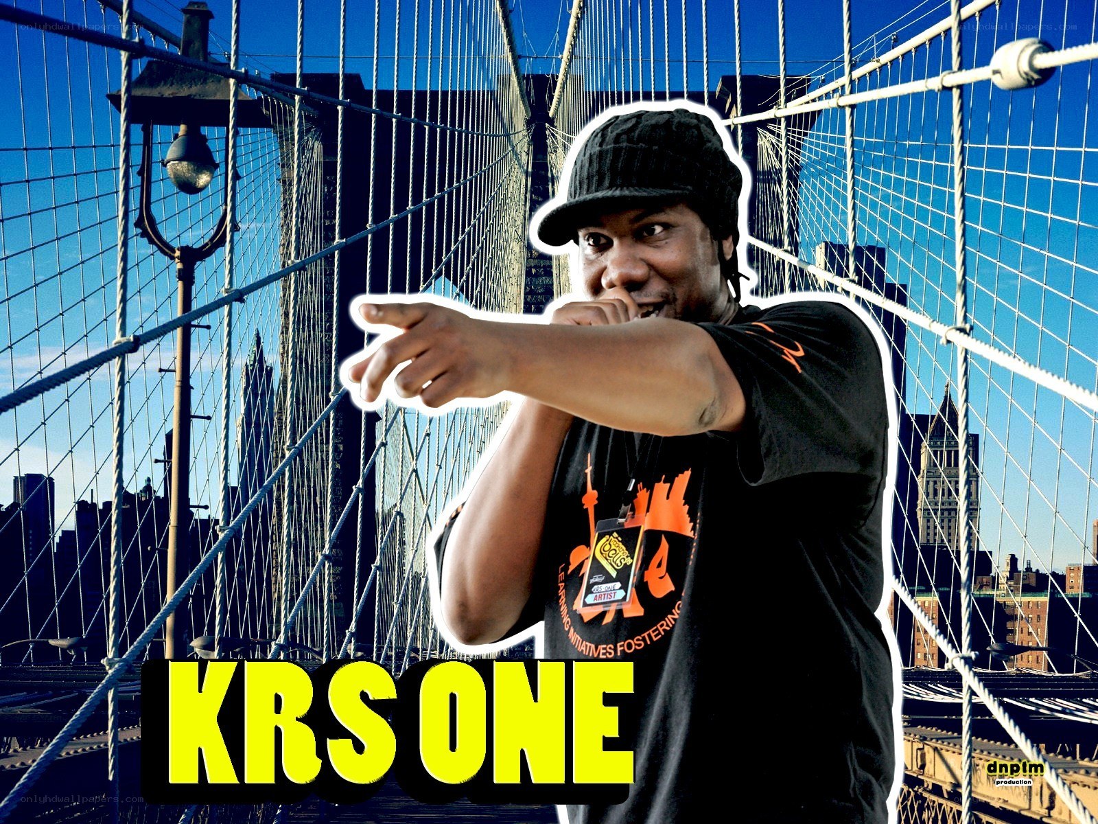 KRS-One on Brooklyn Bridge