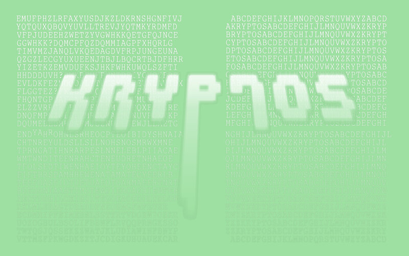 Kryptos text pattern