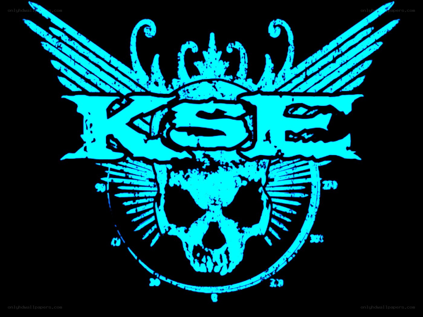 KSE logo with skull and wings
