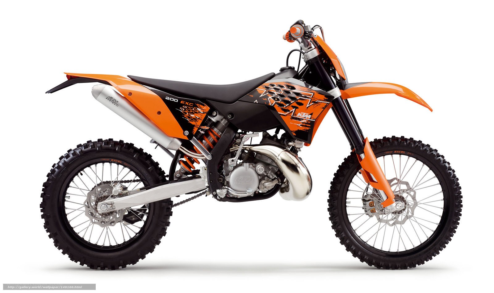 KTM 200 EXC dirt bike