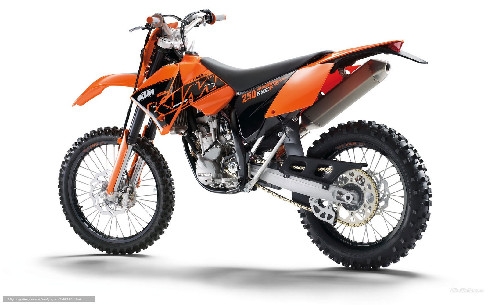 KTM 250 EXCF dirt bike