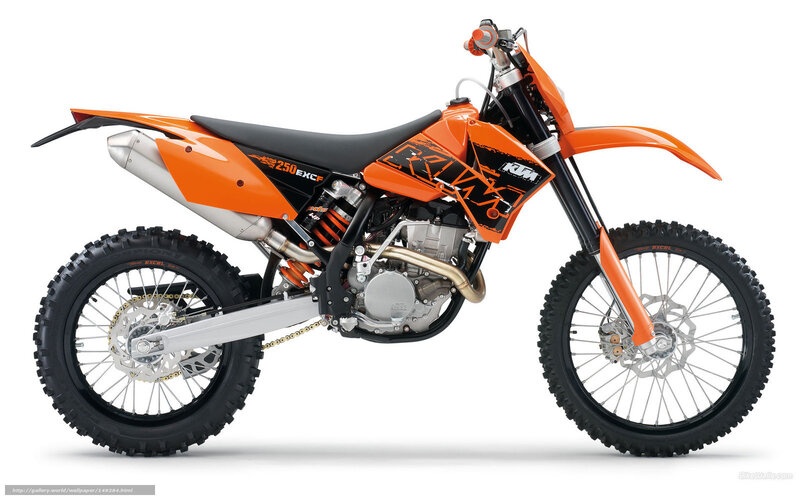 KTM 250 EXCF dirt bike