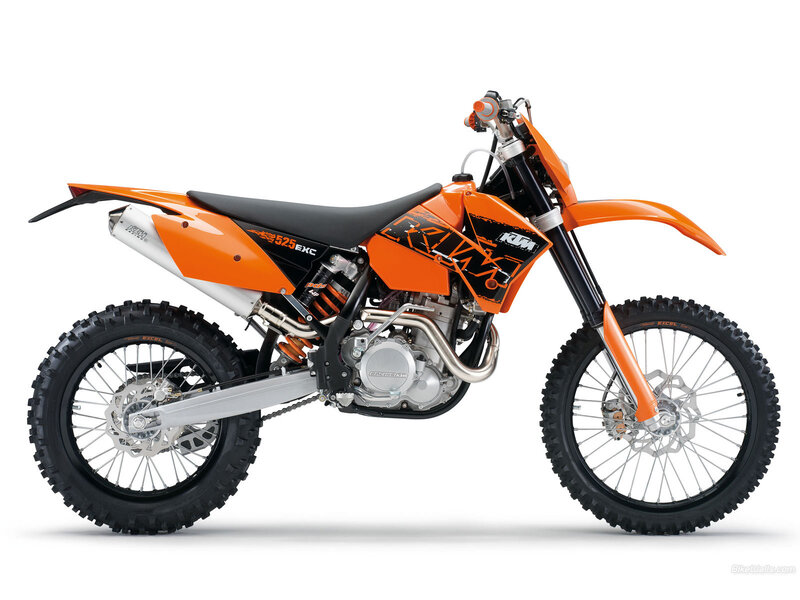 KTM 525 EXC dirt bike