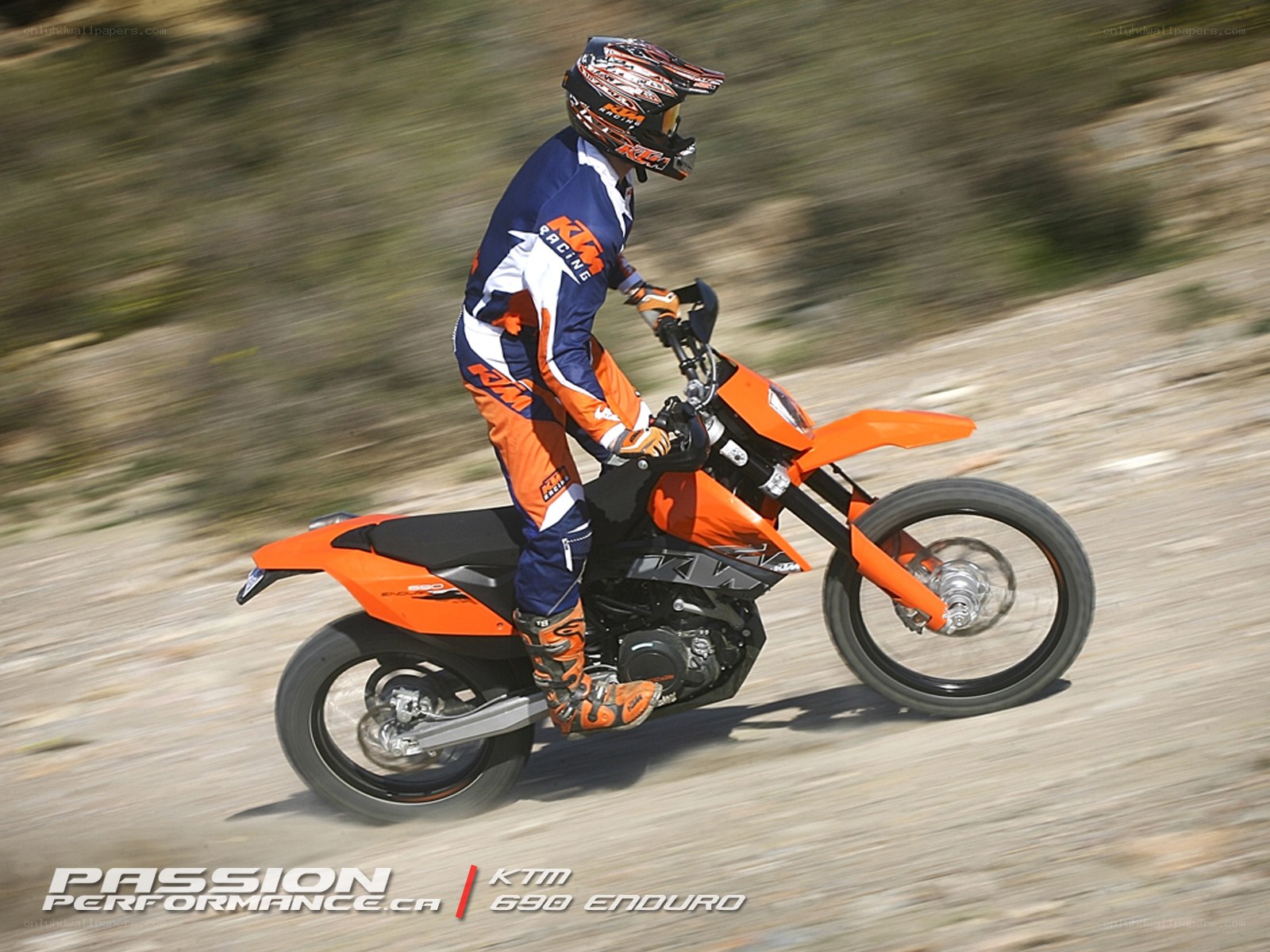KTM 690 Enduro in action