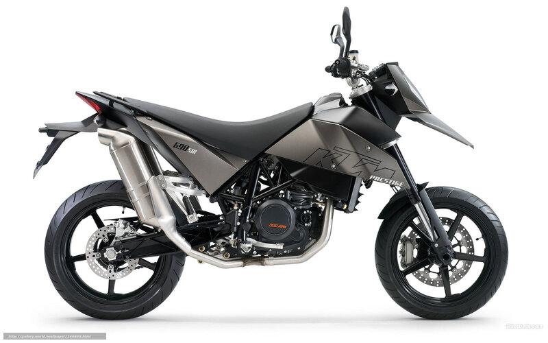 KTM 690 SMC Motorcycle — Black