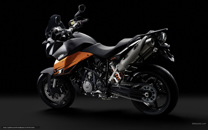 KTM 990 Adventure Motorcycle — Black, Dramatic