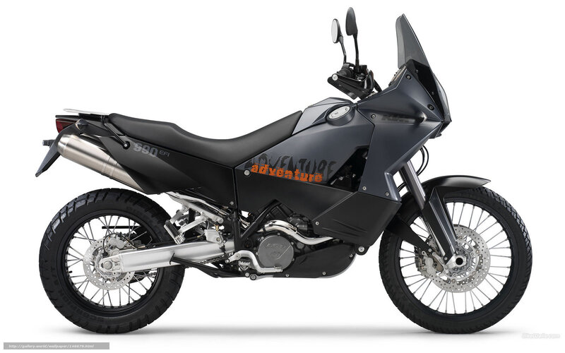 KTM 990 Adventure Motorcycle — Black